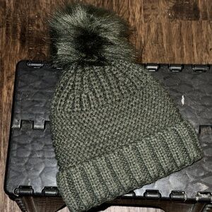 Winter knit beanie hat